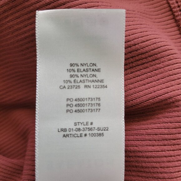 Aritzia Babaton Alvar Formarib Halter Dress Womens Size S Pink Brick Red NWOT - Picture 5 of 5